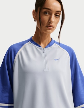 Playera manga 3/4 Nike W Nsw Street OS SS cuello con cierre para mujer