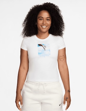 Playera manga corta Nike cuello redondo para mujer