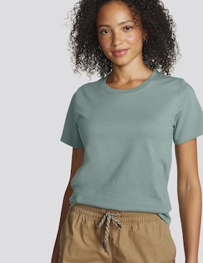 Playera manga corta Eddie Bauer cuello redondo para mujer