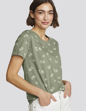 Playera manga corta Eddie Bauer cuello redondo para mujer