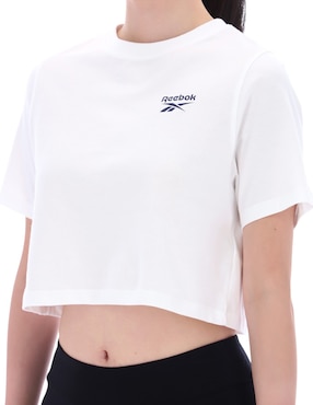 Playera manga corta Reebok cuello redondo para mujer