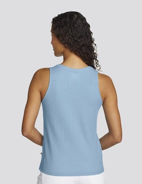Playera tank Eddie Bauer cuello henley para mujer