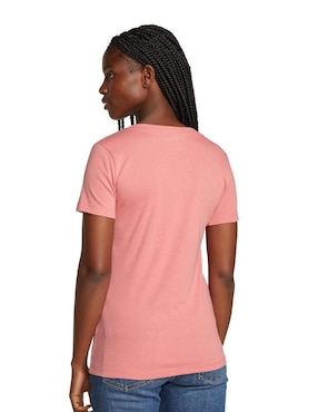 Payera manga corta Eddie Bauer cuello V para mujer
