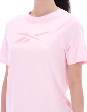 Playera manga corta Reebok Wmn's lifestyle core plus 1 cuello redondo para mujer