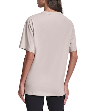 Playera manga corta Dkny cuello redondo para mujer