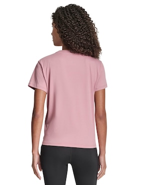 Playera manga corta Dkny cuello redondo para mujer