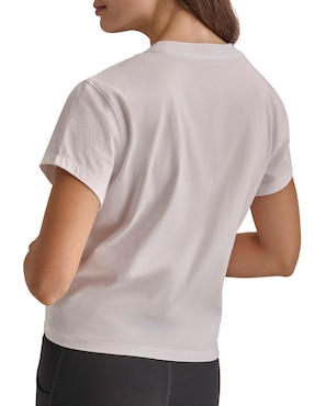 Playera manga corta Dkny cuello redondo para mujer