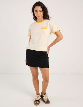 Playera manga corta Champion cuello redondo para mujer