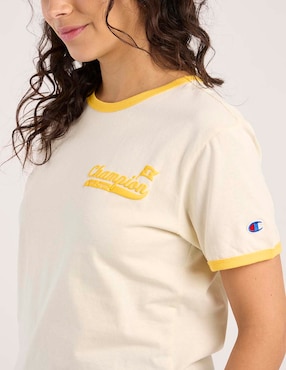 Playera manga corta Champion cuello redondo para mujer
