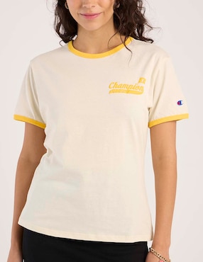 Playera manga corta Champion cuello redondo para mujer
