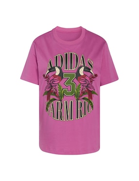 Playera manga corta Adidas Sportswear Brand Collaboration cuello redondo para mujer