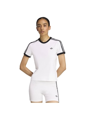 Playera manga corta Adidas Originals Adicolor cuello redondo para mujer