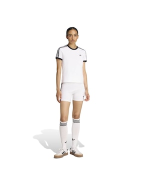 Playera manga corta Adidas Originals Adicolor cuello redondo para mujer