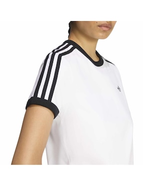 Playera manga corta Adidas Originals Adicolor cuello redondo para mujer