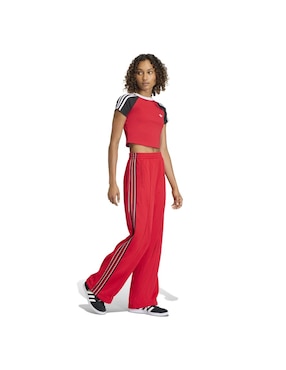 Playera manga corta Adidas Originals Adicolor cuello V para mujer