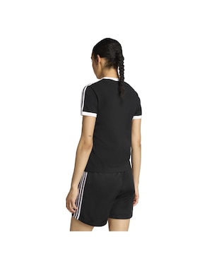 Playera manga corta Adidas Originals Adicolor cuello redondo para mujer