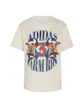 Playera manga corta Adidas Sportswear Brand Collaboration cuello redondo para mujer
