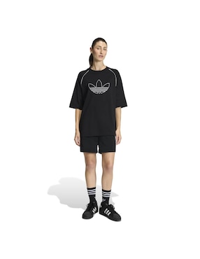 Playera manga corta Adidas Originals Adicolor cuello redondo para mujer