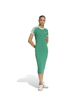 Vestido largo casual Adidas Originals Adicolor para mujer