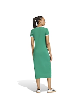 Vestido largo casual Adidas Originals Adicolor para mujer