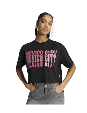 Playera manga corta Fifa World Cup cuello redondo para mujer