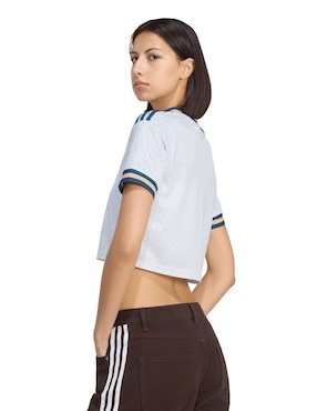 Playera manga corta FIFA World Cup Selección de fútbol de Italia cuello redondo para mujer