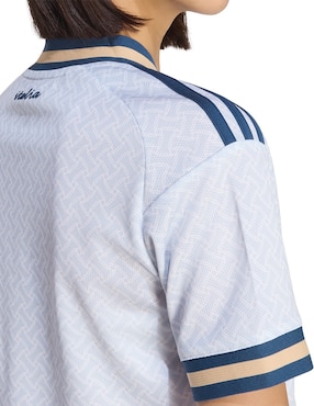Playera manga corta FIFA World Cup Selección de fútbol de Italia cuello redondo para mujer