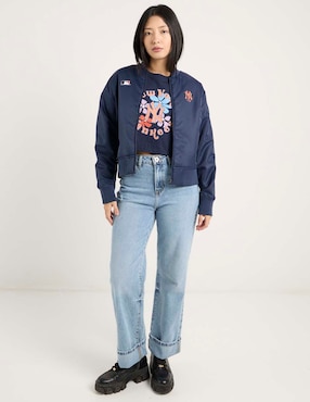 Chamarra bomber Mlb New York Yankees para mujer