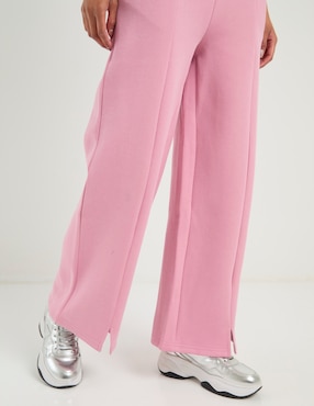 Pants acampanado Reebok con agujeta para mujer