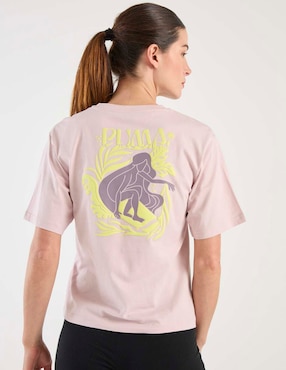 Playera manga corta Puma cuello redondo para mujer