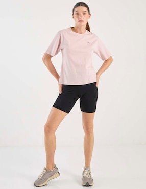Playera manga corta Puma cuello redondo para mujer