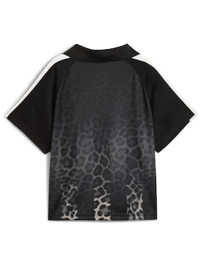 Playera manga corta puma T7 Leo Luxe cuello polo para mujer
