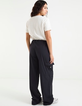 Pants straight Guess con jareta para mujer