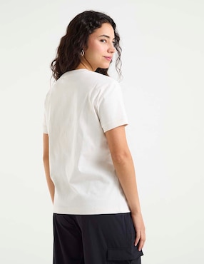 Playera manga corta Guess cuello redondo para mujer