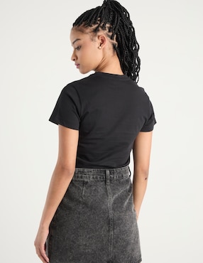 Playera manga corta Guess cuello redondo para mujer