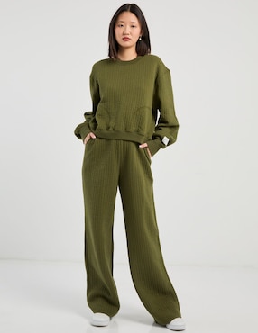 Pants wide leg Offline By Aerie con elástico para mujer
