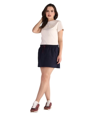 Playera manga corta Guess cuello redondo para mujer