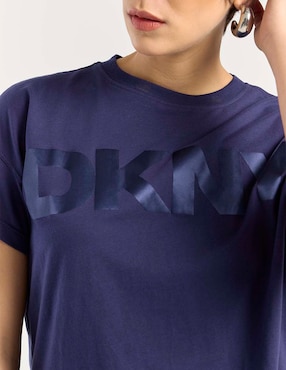 Playera manga corta Dkny cuello redondo para mujer