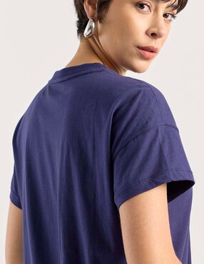 Playera manga corta Dkny cuello redondo para mujer