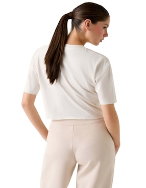 Playera manga corta Guess cuello redondo para mujer