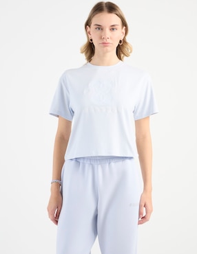 Playera manga corta Guess cuello redondo para mujer
