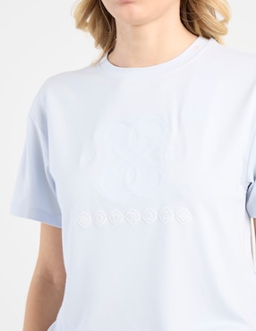 Playera manga corta Guess cuello redondo para mujer