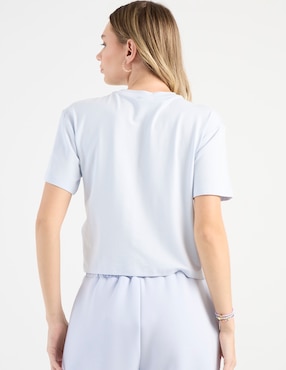 Playera manga corta Guess cuello redondo para mujer