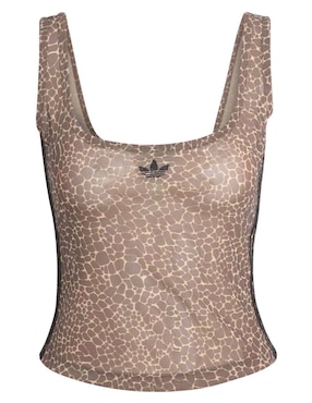 Playera tank sin manga Adidas Originals cuello cuadrado para mujer