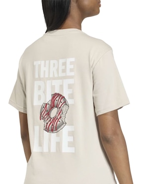 Playera manga corta Adidas Originals W Food T cuello redondo para mujer