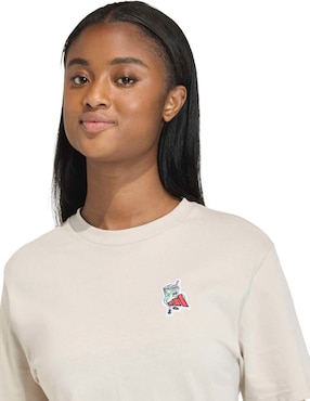 Playera manga corta Adidas Originals W Food T cuello redondo para mujer