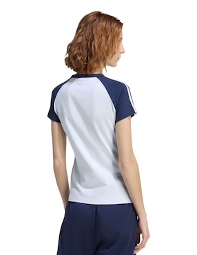 Playera manga corta adidas originals cuello redondo para mujer