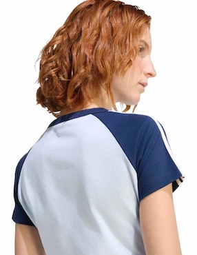 Playera manga corta adidas originals cuello redondo para mujer