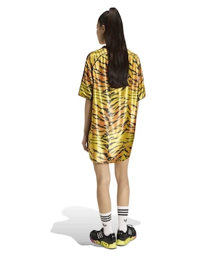 Vestido corto casual Adidas Originals F50 AOP JSY para mujer