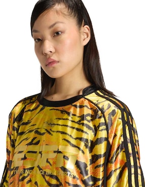 Vestido corto casual Adidas Originals F50 AOP JSY para mujer
